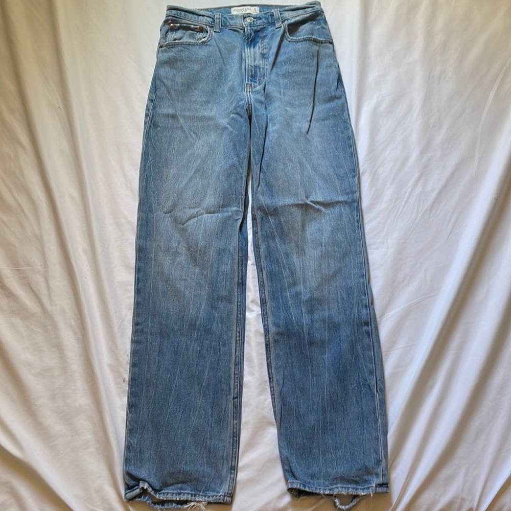 Abercrombie & Fitch The ankle straight ultra high rise